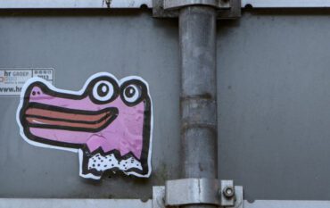 Roze sticker Oegstgeest - Terweeweg