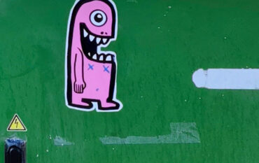 Roze sticker Rijnsburg Waterboslaan