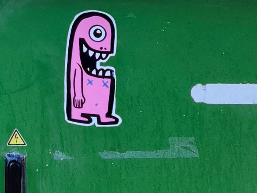 Roze sticker Rijnsburg Waterboslaan